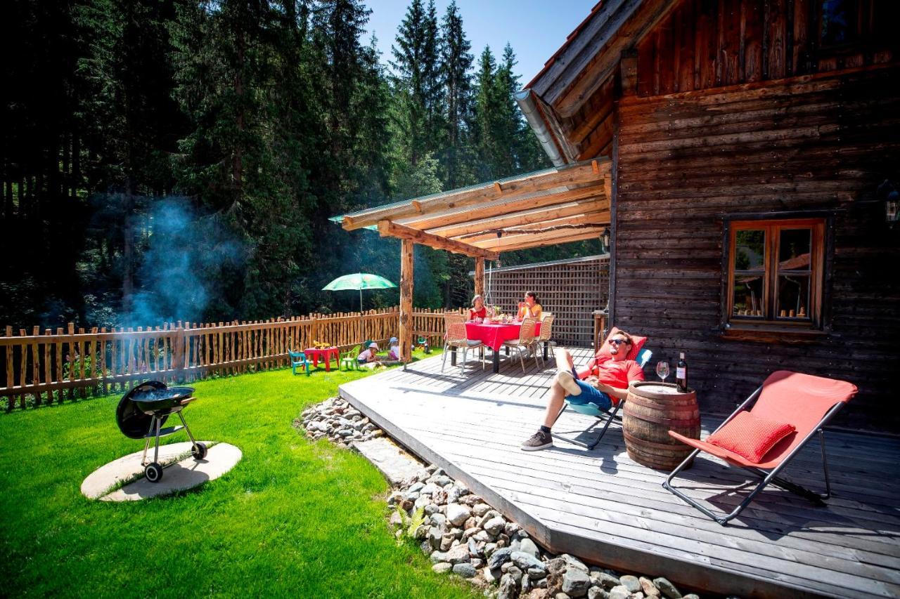 Naturpark Huette Mandl, Biobauernhof & Huettenurlaub Sankt Lambrecht Bagian luar foto