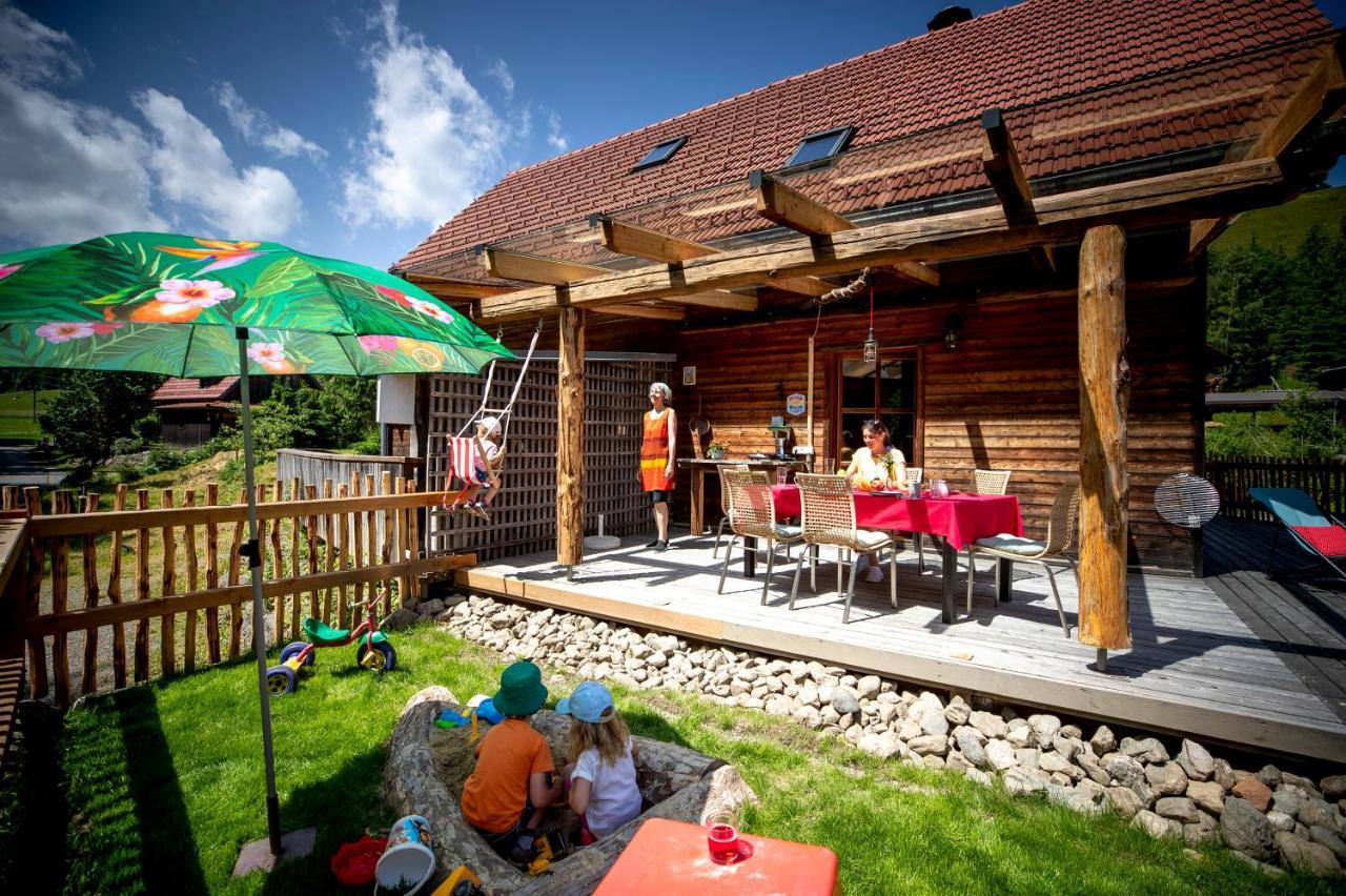 Naturpark Huette Mandl, Biobauernhof & Huettenurlaub Sankt Lambrecht Bagian luar foto
